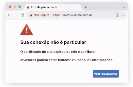 Erro de validade do certificado SSL